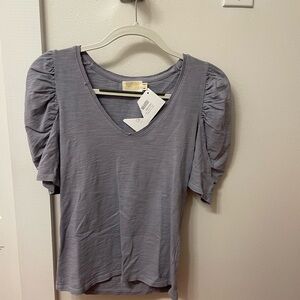 Nation LTD Lavender Puff Sleeve Tee